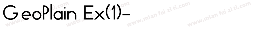 GeoPlain Ex(1)字体转换